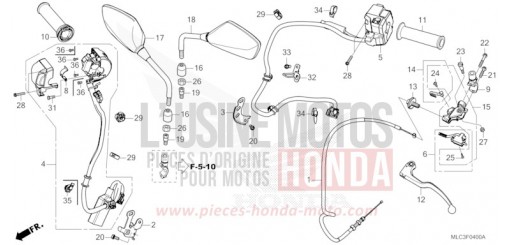 CONTACTEUR DE POIGNEE/POIGNEE/CABLE/MIROIR XL750S de 2025
